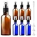 6 x Botellas de Spray de Vidrio vacías de 50ml para aceites Esenciales, Botellas de Spray de Niebla Fina de Viaje Recargables pequeñas, limpiadores caseros y dispensador de Niebla Fina