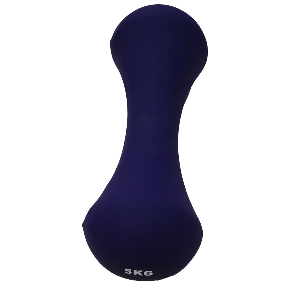 Juego de 2 mancuernas de neopreno para mujeres y hombres, ideal para gimnasio en casa, entrenamiento, pilates, 2 kg + 2 kg/4.4 + 4.4 libras (morado)