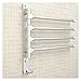 Tabaling Porte-serviettes Mural en Espace Aluminium avec 4 Barres 180°Rotatives Sèche-Serviettes pour salle de Bain Cuisine Lavabo 33 x 33 CM avec Crochet (4 coups)