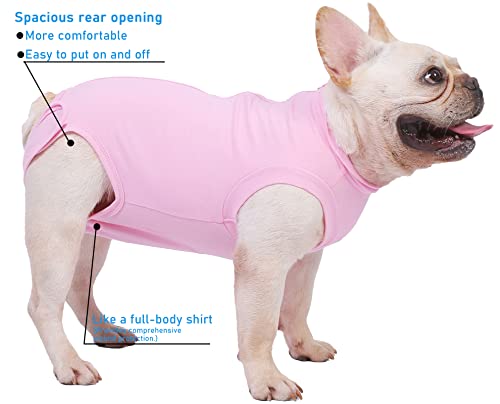 Image of Dog Surgery Recovery Suit - After Spay, Abdominal Wounds Post Surgical Recovery, Anti Licking Breathable Dog Onesies for Small, Medium & Large Pet, Alternative Bandages Cone E-Collar