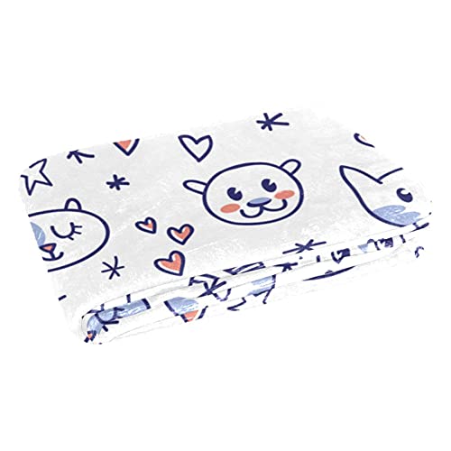 Couverture douce motif animal 150x100 cm pour lit et canapé - 3