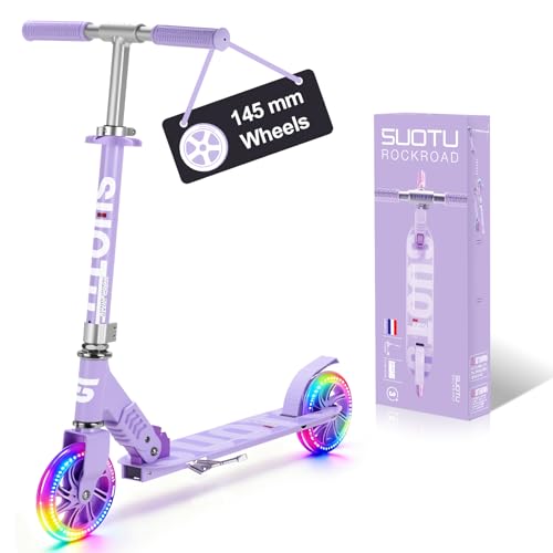 SUOTU Roller Kinder mit 145 mm Rollen, 100 Kg Tragkraft, Scooter mit...