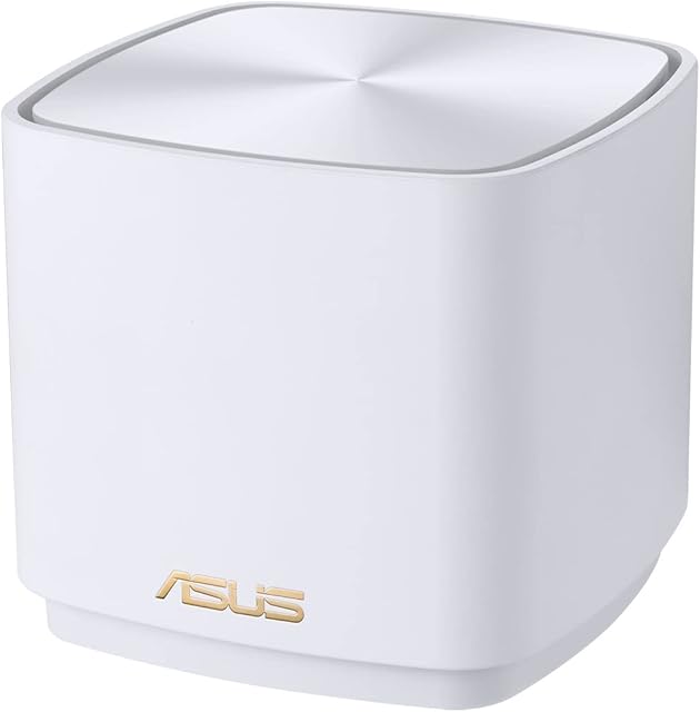 Asus XD4 AX1800 Whole-Home Dual-band Mesh WiFi 6 System - Life-time free network security, parental controls, MU-MIMO support, Traditional QoSCoverage up to 185 Sq. Meter/2000 Sq. ft. for 1pk