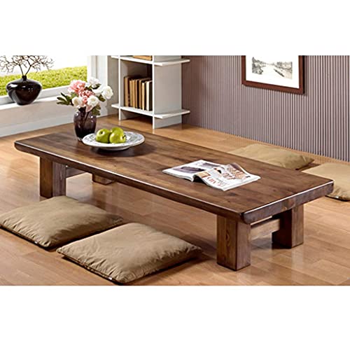 Mesa cafe de madera maciza nogal rectangular de diseño creativo para mesa baja de salon 3