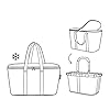 reisenthel coolerbag - sac isotherme pour les courses, complément du carrybag, isolation épaisse, doublure isotherme en feuille d'aluminium, 2 anses, fond stable & résistant, 20l, en pattern mixed dot #5