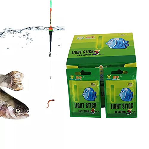 ZLXFT Glow Sticks de Pesca,Luminosos de Pesca,Luces para Cañas de Pescar,Luminoso Luz Stick Pare Cañas Pesca,Flotador Pesca Glow Stick,Fishing Glow Stick