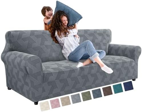 JIVINER 1 Piece Couch Cover for 3 Cushion C...