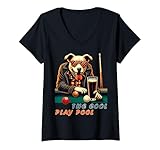 Cool and funny billiard playing dog, vintage