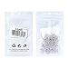 KISSITTY 100-Piece Platinum French Hook Ball Dot Earwires 22x11mm Dangle Earring Wires Findings