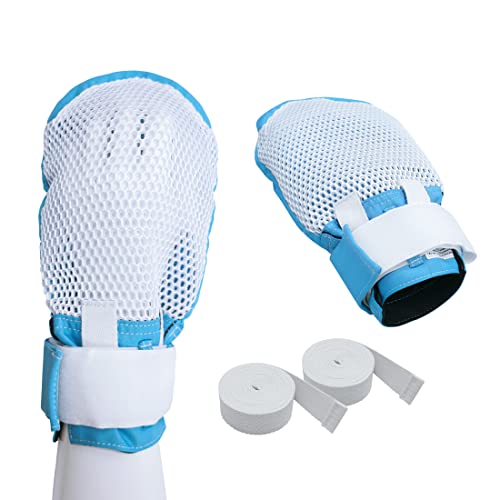 EZ Assistive Dementia Restraint Gloves Zipper Opening for Patients or Elderly Fingers Protection