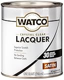 Watco 63241 Lacquer Clear Wood Finish, Quart, Clear Satin