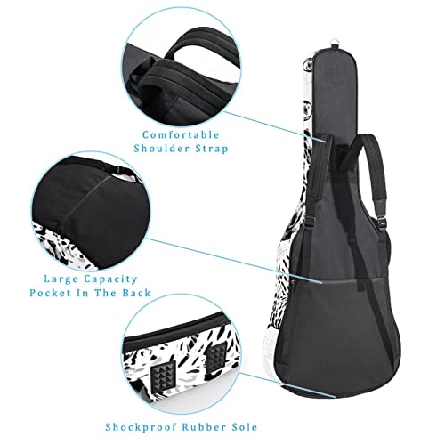 Housse de protection rembourrée pour guitare acoustique classique Motif écossais et écureuil, Multicolore 06, 42.9×16… - Les Beatles, Paul McCartney, John Lennon, RIngo Starr, George Harrison Housse de protection rembourrée pour guitare acoustique classique Motif écossais et écureuil, Multicolore 06, 42.9x16… – Image 4