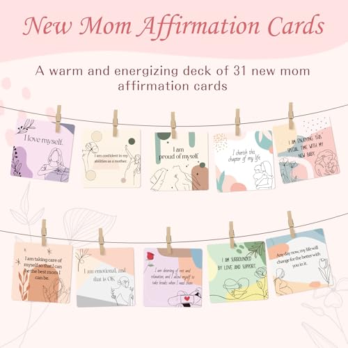 Image of New Mom Gifts for Women, Pregnancy Gifts for Expecting Mom, new Mom Care Package After Baby, Mothers Day Mom to Be Gift Mama Must Haves with Affirmation Cards Candle for Self Care After Birth (Pink)