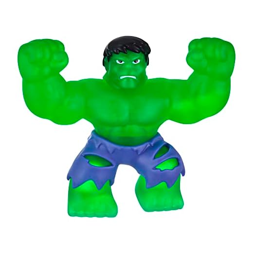 Bandai - Heroes of Goo Jit Zu Figura de Acción Increible Hulk - Marvel CO41369 Multicolor Superhéroes Flexibles en Batallas Epicas - Siente el Poder y la Ira Verde del Gigante Verde en tu Colección.