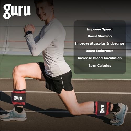 Image of GURU Ankle Weights Pack of 2 Pieces, Wrist Strap For Gym Ankle Weight Cuff For Men & Women For Training, Workout