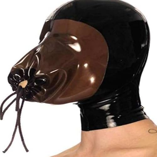 Masque bondage en latex pour pimenter vos soirées cosplay et jeux de restrictions érotiques