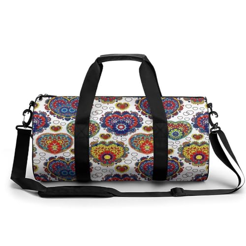 Sac de voyage Coeur Fleuri mignon compact contre le manque de place
