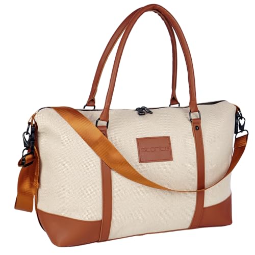 Image of Storite Travel Duffel Bag, Brown, 43x14x33 cm
