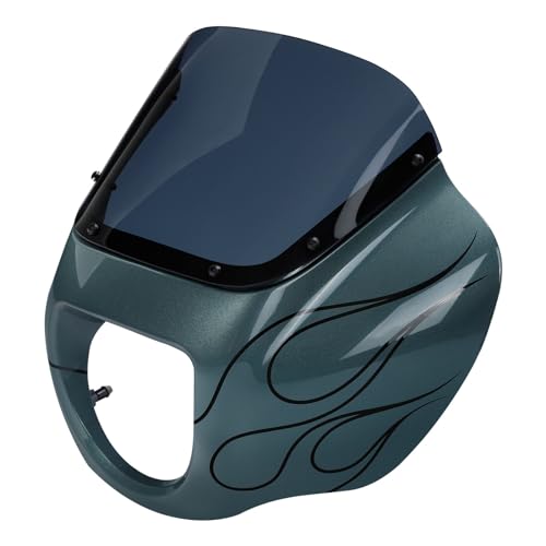 Image of Front Headlight Quarter Fairing Windshield Fit For Harley Softail Low Rider FXLR Street Bob FXBB 2018-2020 Low Rider S FXLRS 2020-2025 Softail Standard FXST 2020-2024 Spruce