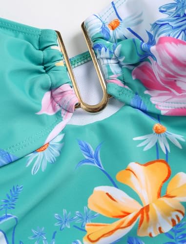 ZAFUL Women's U Wire Ring Swim Dress Swimsuit Tummy Control Swimdress One Piece Bathing Suit Skirt Swimwear4