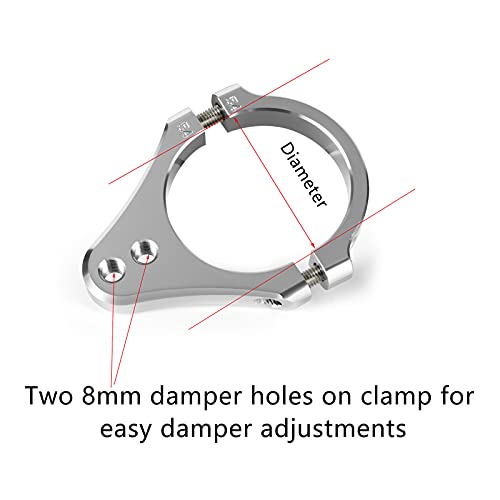 40Mm Universal Fork Brackets Steering Damper Fork Mounting Clamp Bracket Diameter 40Mm,Damper Brackets Damper Hardware Parts Stabilizer Brackets For Motorcycle Bike Modification #TOP5