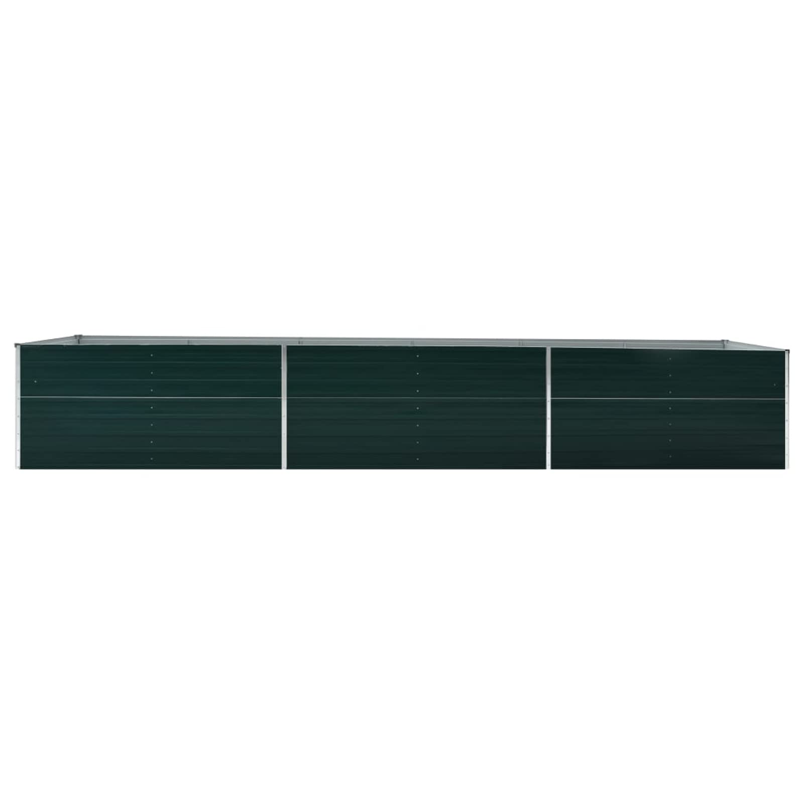Arriate, Mesa De Cultivo, Huerto Domestico, Cultivo De Plantas Aromaticas, Arriate De Jardín, de jardín de Acero galvanizado Verde 480x80x45 cm