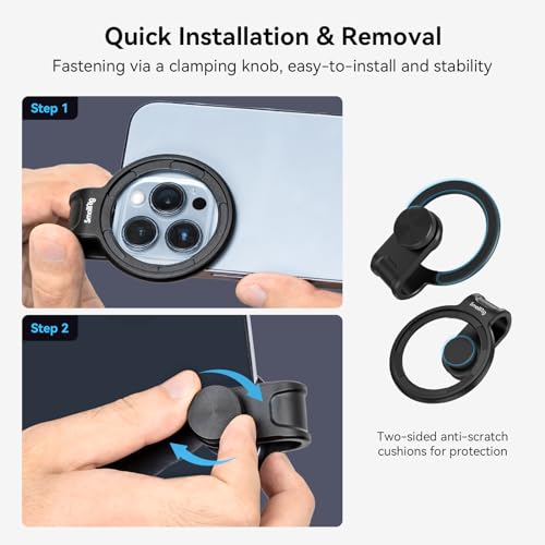 Image of SmallRig 52mm Magnetic Circular Polarizers Filter Kit (Magnetic Polarizing Filter + Universal Magnetic Filter Ring), HD Optical Glass Circular Magnetic CPL Polarizing Filter Kit for Phone - 4389