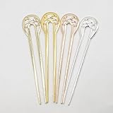 4PCS Metal U Shaped Hairpin，Nordic Classical， French Hair Pins,for Women and Girls Hairstyles， Vintage Hair Sticks Hair Fork Pins， Hair Accessories，Prong Updo Chignon Pins，for Women Girls Hairstyles