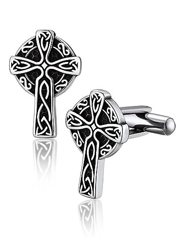 Bandmax Mancuernillas para Hombre Acero Estilo Vikingo miniatura 1