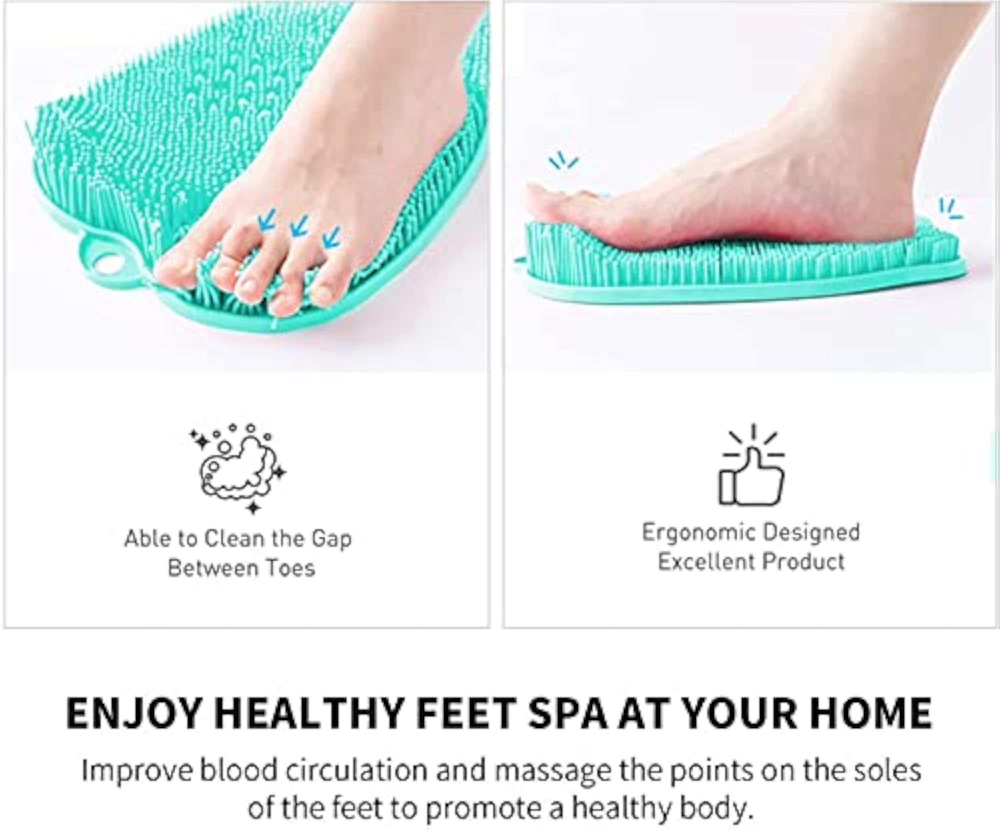 Shower Foot Scrubber Mat for Cleaning and Exfoliating