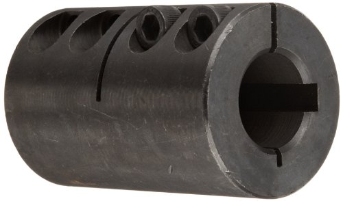 Climax Part MISCC-20-20-KW Mild Steel, Black Oxide Plating Clamping Coupling, 20 millimeters X 20 millimeters bore, 42 millimeters OD, 65 millimeters Length, M 6 x 16 Clamp Screw