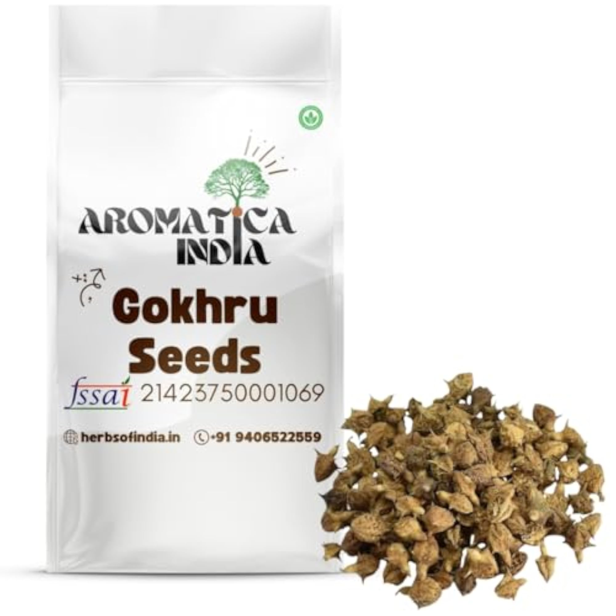 Aromatica Gokhru Seeds Ayurvedic Herb for Strength