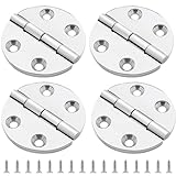 ORLANG 316 Stainless Steel Boat Hatch Hinges,2-1/2 inch (64 mm) Polished Marine Hinge,Marine Boat Hatch Heavy Duty Hinges with Screws,for Boats, Yachts, Doors, Deck,Windows, Cabinets (4 Pack)