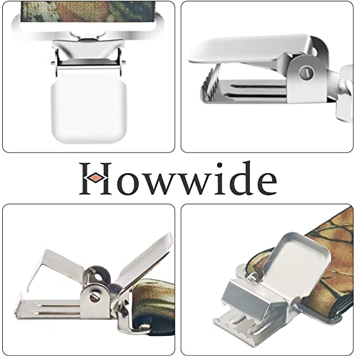 Howwide HOWWIDE1120 Camo Suspenders For Men Heavy Duty Clips Hunting Mens Suspenders Work Braces 2Inch thumb #3