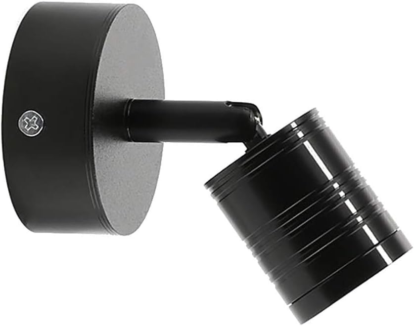 Lámpara de pared lectura ajustable con brazo oscilante y aplique LED de 3W para mesita de noche