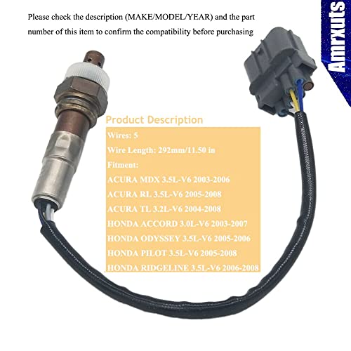 Sensor de oxígeno 5 cables para Acura MDX 2003-2006 miniatura 3