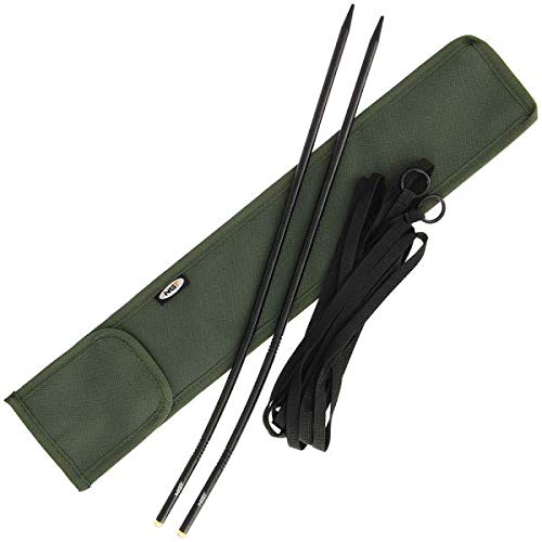 DNA Leisure NGT Carp Fishing Tackle Glow in Dark Tips CNC Distance Marker Sticks 12ft String & Case