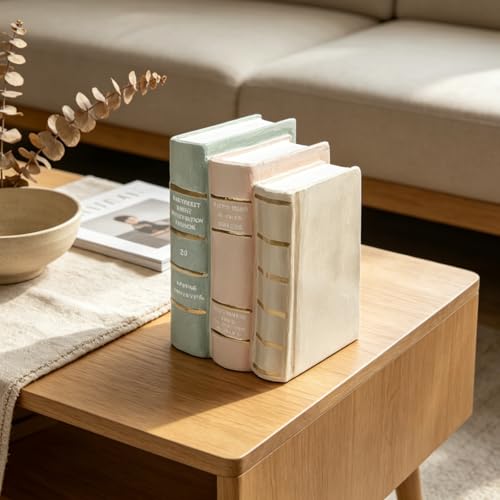 Decorative Books Coffee Table Books - Resin Fake Book Shelf