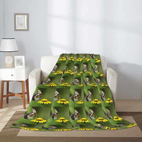 Couverture douce et chaude papillon pour un lit accueillant