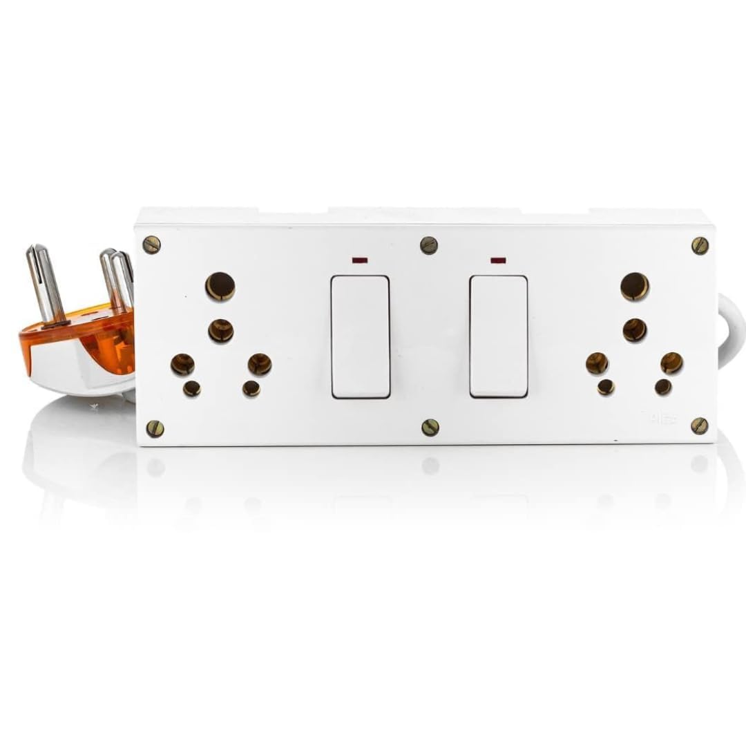 16A Heavy Duty Extension Board with 6M Cable & Switches, 1.0 sq.mm, 230V (8mtr)-image-25