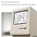GIISSMO Maclock WB-8 Retro Pixel Alarm Clock, 1984 Computer Style Electronic Digital Clock, USB Desk Clock for Bedroom, Multiple Alarms, Calendar, Temperature, Adjustable Brightness