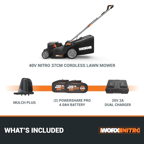 PowerShare Brushless Cordless Lawnmower 37cm | Brushless IntelliCut motor adjusts to grass; 2-in-1 mulch & bag; 6-height adjust; up... - Image 7