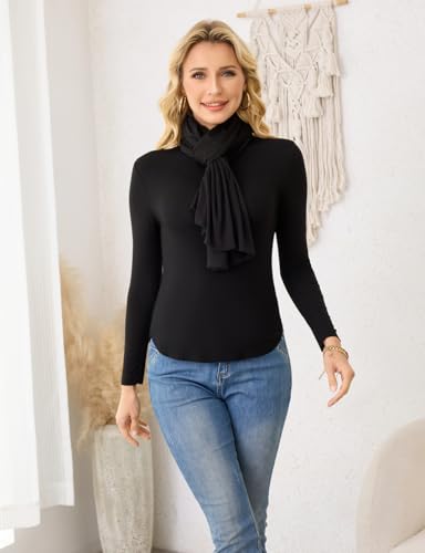 Ferand Women's Versatile Poncho Tops Lightweight Wrap Scarf for Spring Summer4