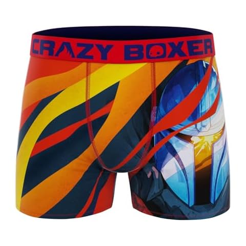 Crazy Boxers Star Wars The Mandalorian Helmet Art Briefs Medium (32-34) Cover