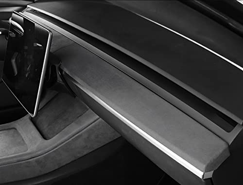 Protector de salpicadero ABS para Tesla Model 3 e Y, adiós a los reflejos y arañazos en madera 2