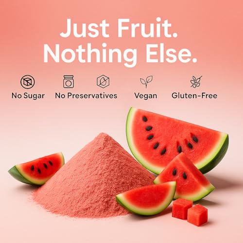 Image of Confect Watermelon Powder | Pure & Natural Fruit Powder for Smoothies, Baking, Beverages, Juices, Tea & DIY Recipes | Vegan, Gluten-Free, No Added Sugar - 200 Gms