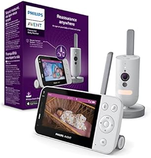 Philips Avent Elektroniczna niania z kamerą Full HD, noktowizorem na podczerwień, dwukierunkowym dźwiękiem, nieograniczonym zasięgiem i funkcją Secure Connect (model SCD923/26)