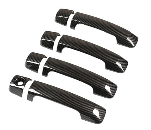 Cache serrure porte gauche anti-rayures texture carbone pour Tundra XK50