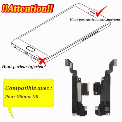RongZy pour iPhone XR Haut-Parleur Remplacement pour iPhone XR Speaker Sonnerie De Réparation avec Outils – vue 5