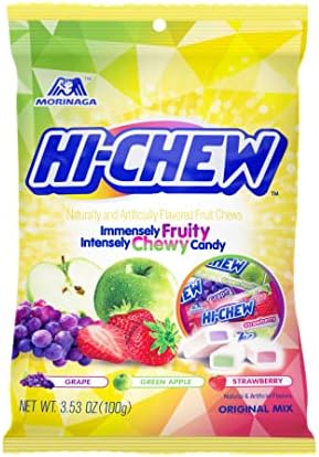 Hi-Chew Sensationally Chewy Japanese Fruit Candy, Original Mix, 3.53 Ounce, Pack of 6
